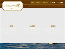 Tablet Screenshot of bighornriverlodge.com